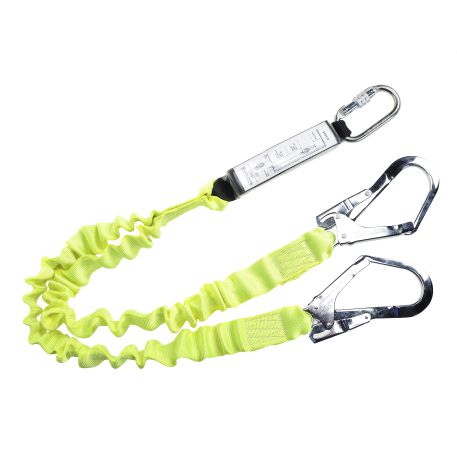 FP52 Double Lanyard Elasticated with Shock Absorber  FP52 Double Lanyard Elasticated with Shock Absorber